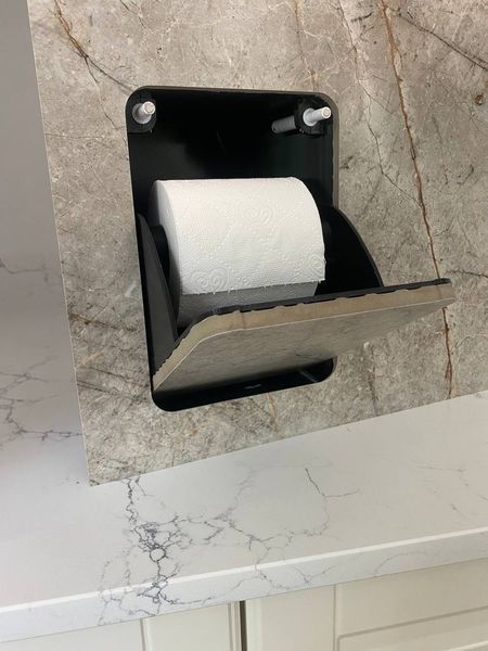 Ukryty uchwyt na papier toaletowy - biały